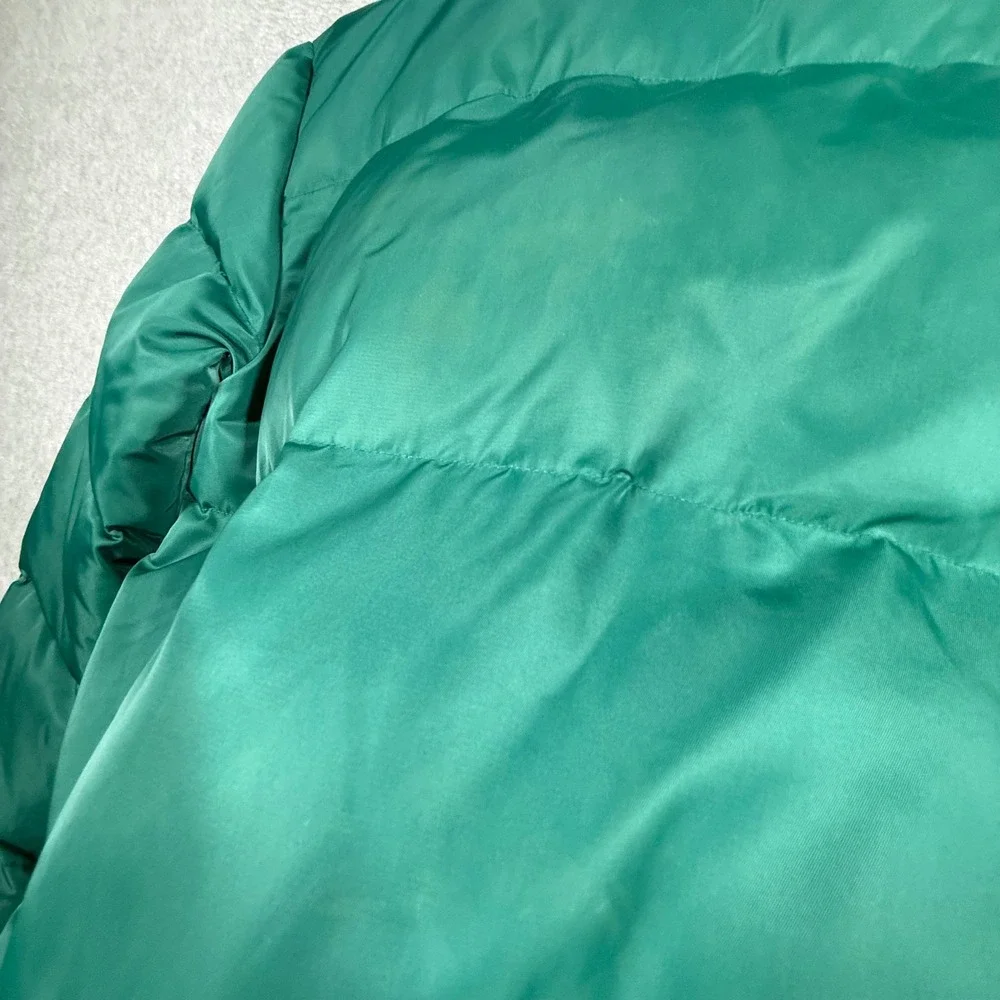 Daily Paper Mens Unisex Down Puffer Jacket Teal Green Size Small 18F1OU01